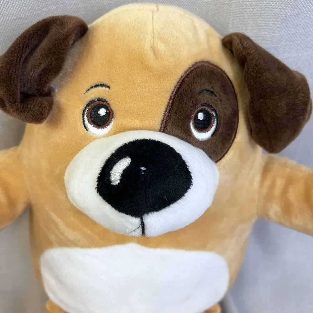 Liam Nathan Progressive Plush Stuffed Dog Brown Tan White Puppy Pet